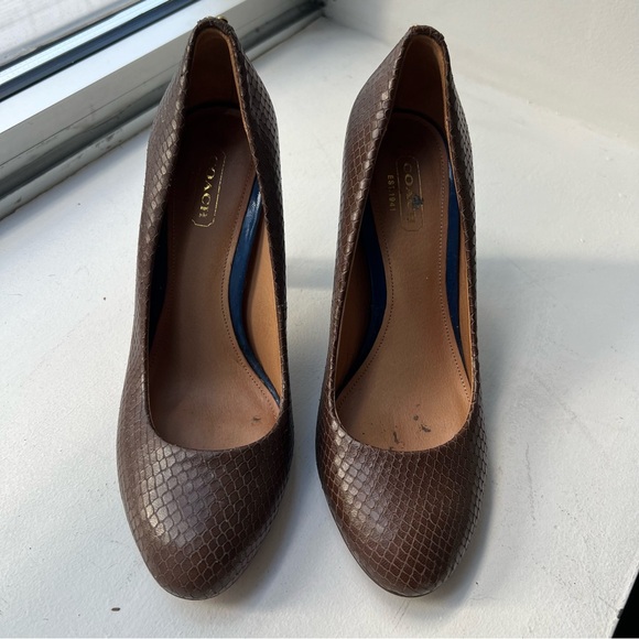 Coach brown python heels - Picture 2 of 5